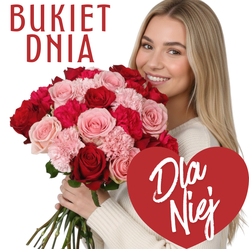 Poczta i kwiatowa Warszawa Miłosny bukiet dnia
