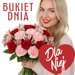 Poczta i kwiatowa Warszawa Miłosny bukiet dnia